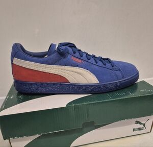 NWB Suede Classic Royal Blue Blocked Puma Sneakers Men 8.5